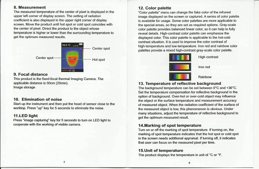 Perfectprime IR0002; Infrared IR Thermal Imager & Visible Light Camera with IR-Black