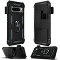 Holster Case Belt Clip for Google Pixel 8 Pro Phones - Swivel Metal Ring Cover Kickstand Armor Combo Drop-Proof compatible with Google Pixel 8 Pro