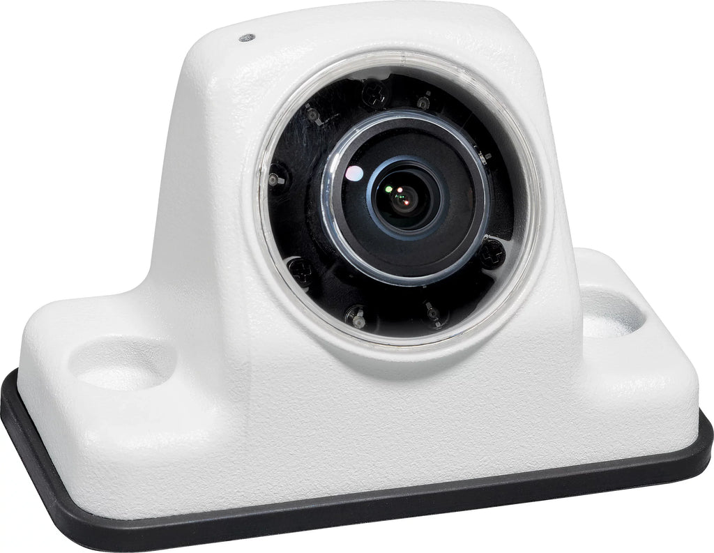Voyager VCAHD150 Vehicle Surface Mount Heavy Duty AHD Rear Color Camera w/ Night Vision; 160-Degree Viewing Angle; IR LED Low Light Assist; White Impact Resistant Aluminum Housing; IP69K Fluidproof