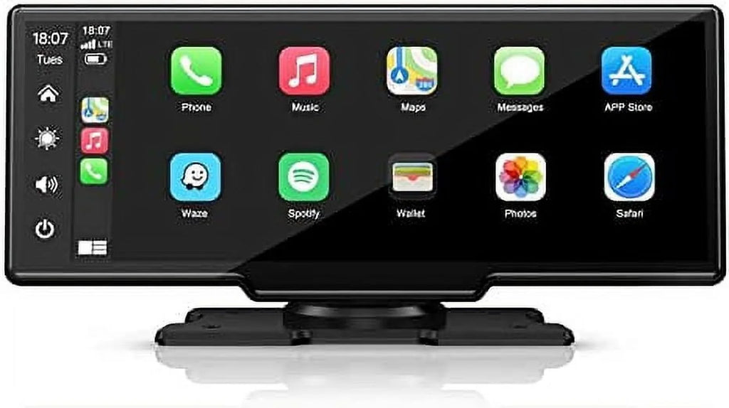 Polarlander 9.3" Wireless Carplay & Android Auto Portable Car Stereo; Front Dash Cam; Backup Camera; Bluetooth Hands-Free Calling; HD IPS Touchscreen;Supports Most Cars
