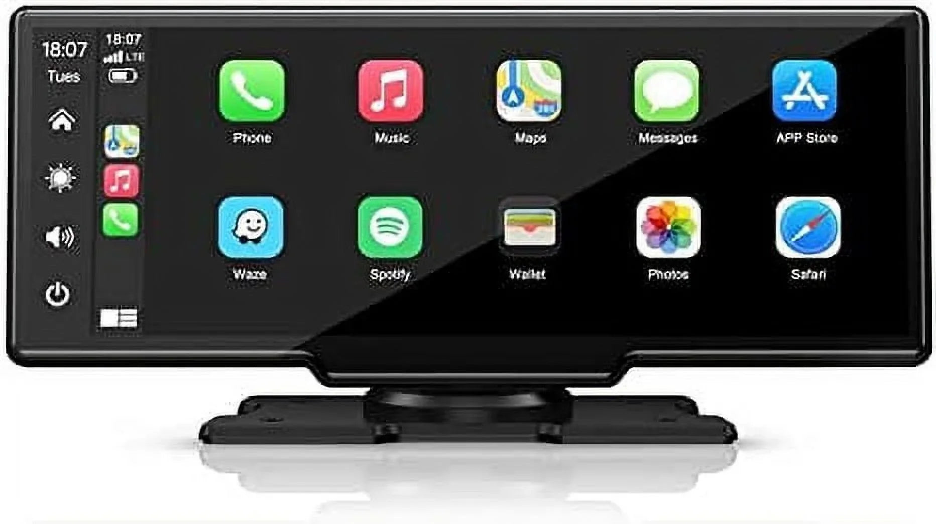 Polarlander 9.3" Wireless Carplay & Android Auto Portable Car Stereo; Front Dash Cam; Backup Camera; Bluetooth Hands-Free Calling; HD IPS Touchscreen;Supports Most Cars