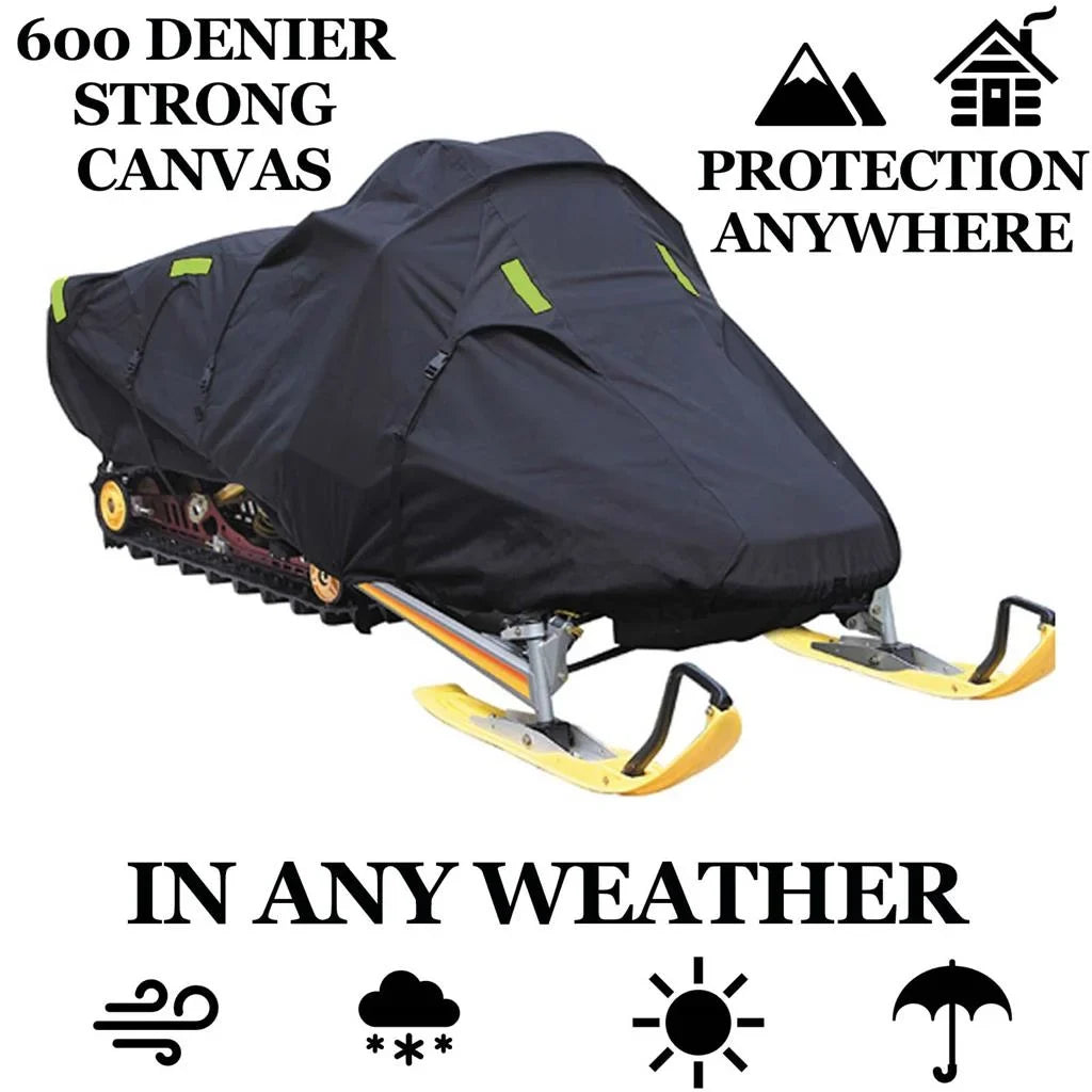 Snow Cover Compatible for 2008-2008 Ski Doo Bombardier snowmobile model GSX LIMITED 600 HO SDI; Trailerable 600 Denier Snow Apparatus Sled Gear