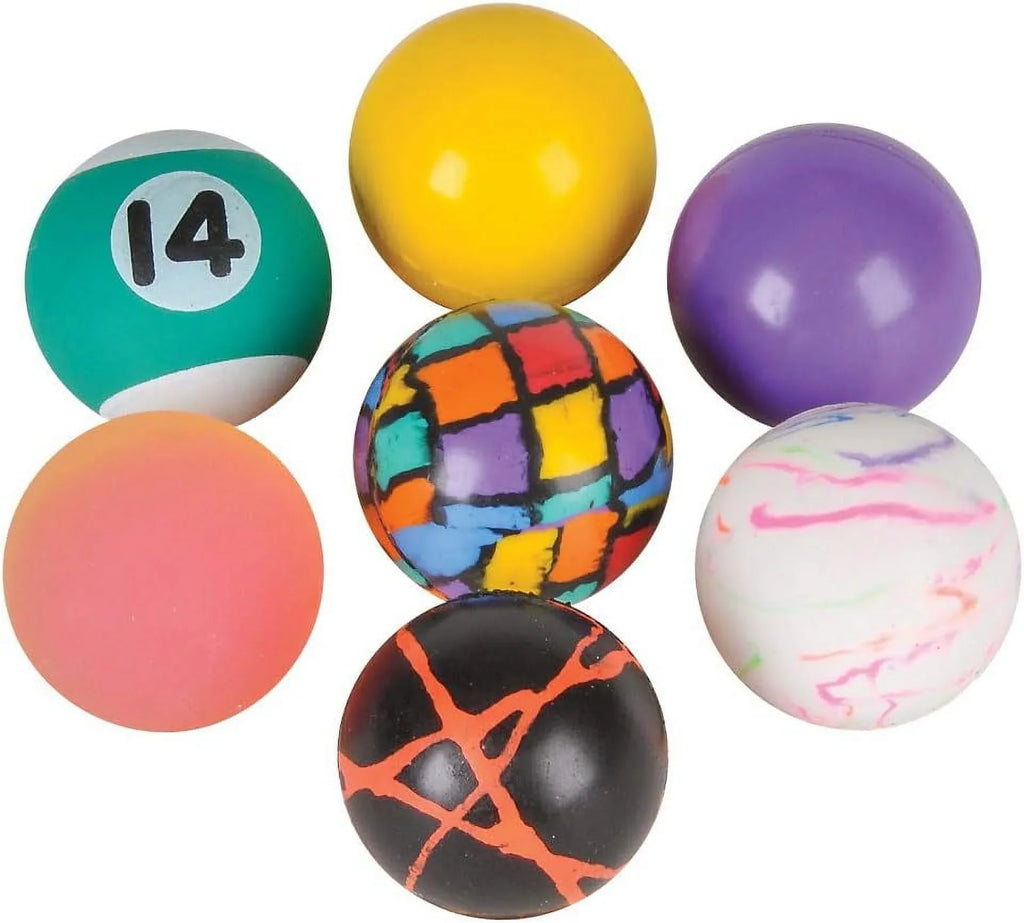 Bedwina 1” Bouncy Balls for Kids Colorful Small Balls Bulk Pack for Parties; 250-Pack