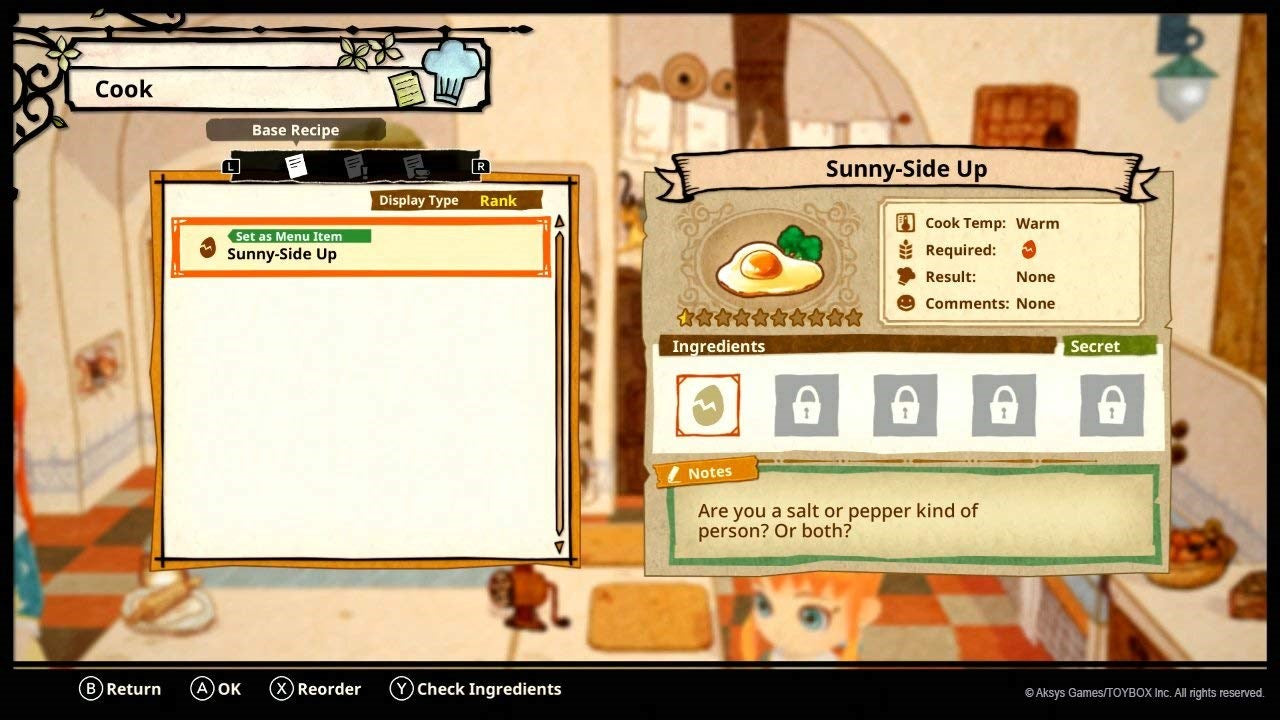 Little Dragon's Cafe; Aksys Games; Nintendo Switch; 853736006576