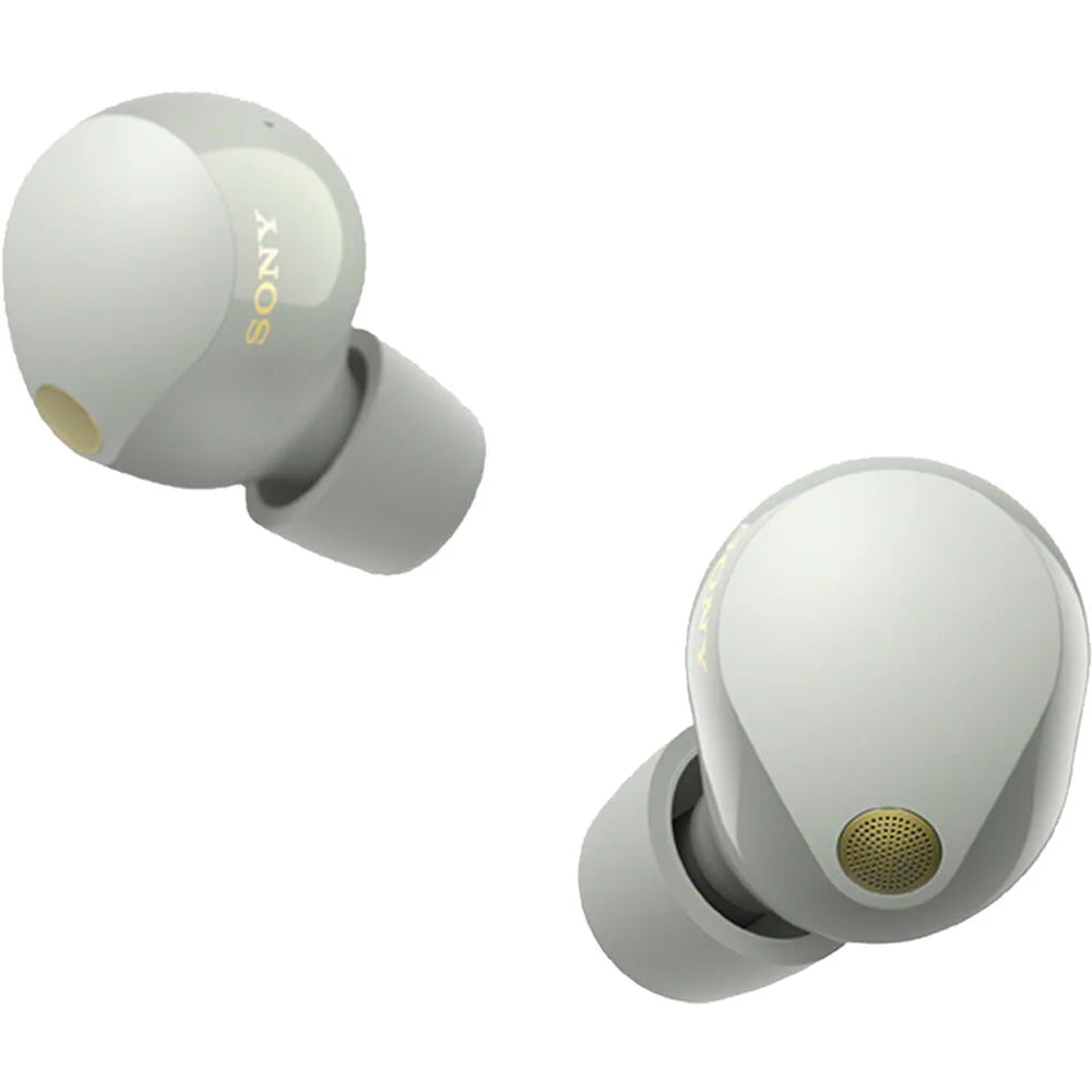 Sony WF-1000XM5 Noise Canceling Wireless Earbuds (Silver) Bundle with 2 YR Warranty