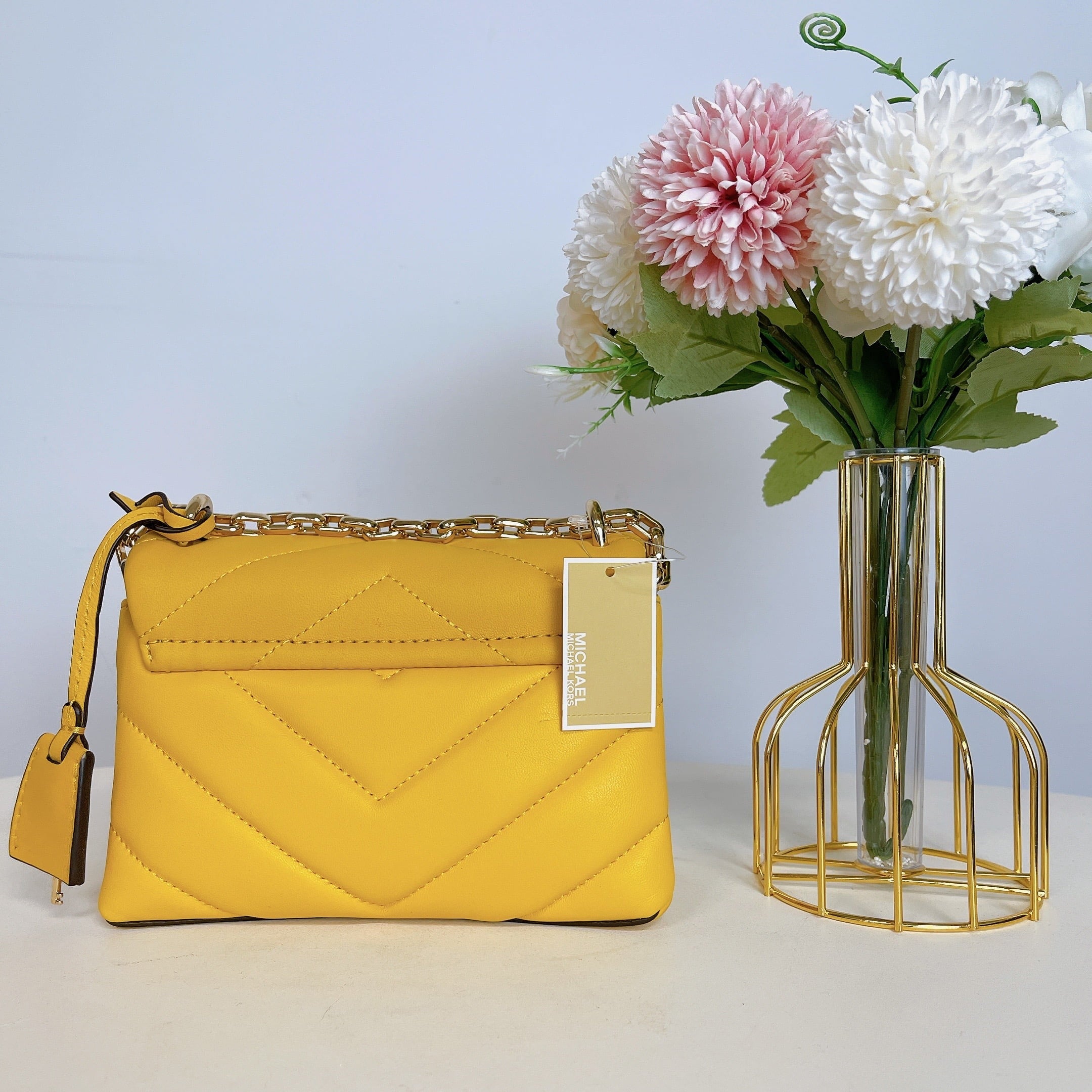 Michael Kors Cece Cece Extra Small Sunflower Crossbody Bag