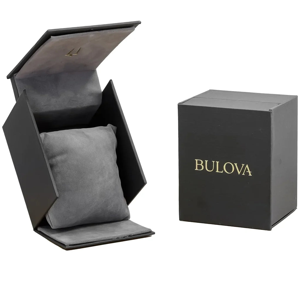 Bulova Surveyor Quartz Diamond Blue Dial Ladies Watch 96P229