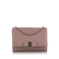 Pre-Owned Authenticated Ferragamo Small Vara Ginny Crossbody Calf Leather Pink Crossbody Bag Unisex (Good)