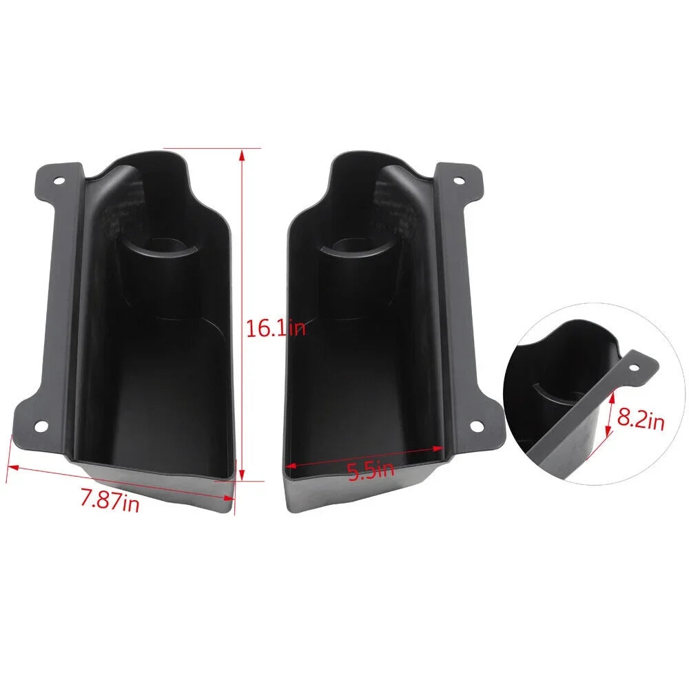Teledu 2X Rear Trunk Cargo Side Storage Box Tray + Accessories