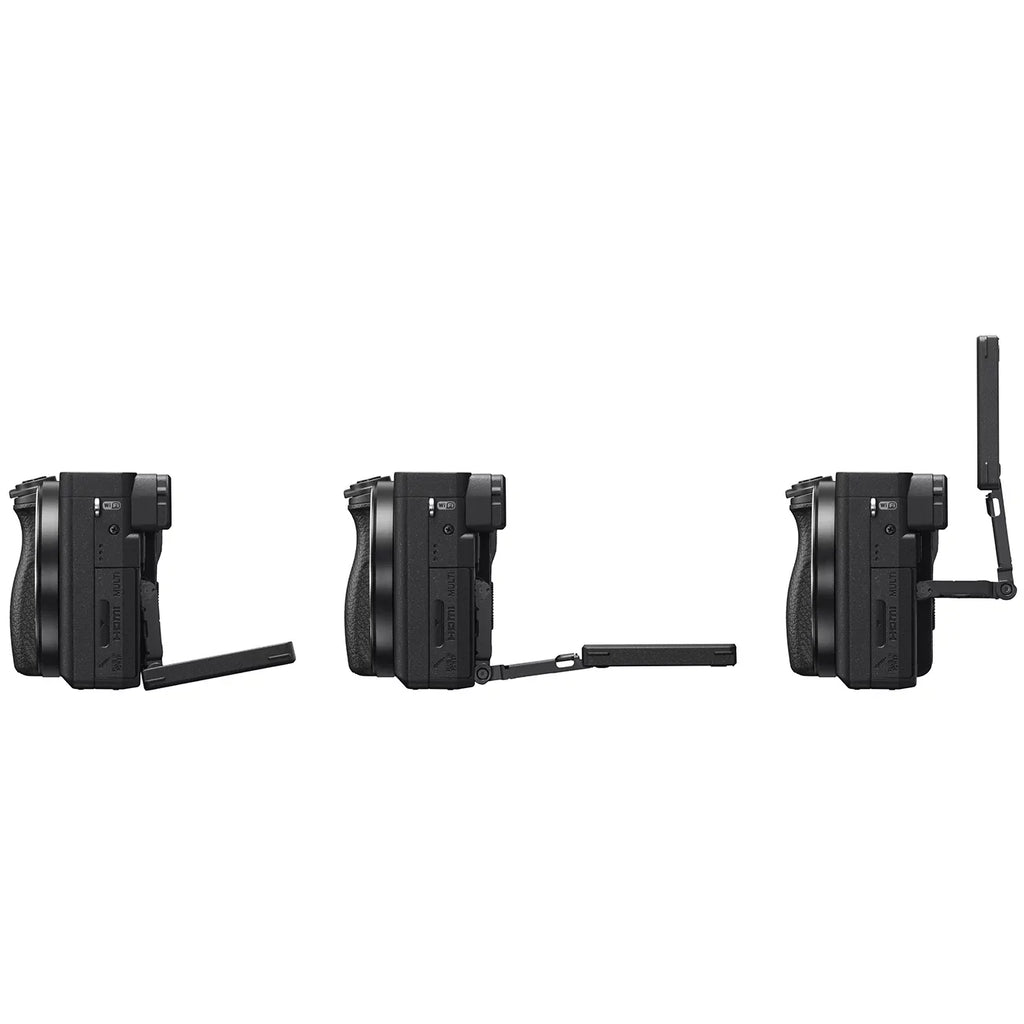 Sony a6400 4K Mirrorless Camera ILCE-6400L/B (Black) with 16-50mm f/3.5-5.6 OSS Lens Kit + 0.43x Wide Angle and 2.2X Telephoto Lens Deco Gear Case Filter Set & Extra Battery Power Editing Bundle