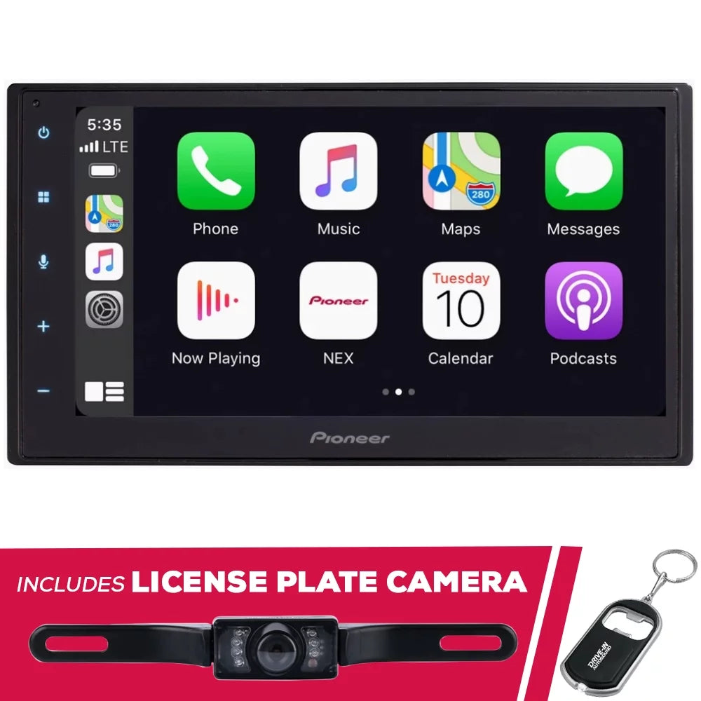 New Pioneer DMH-W2700NEX 6.8 foot Digital Media Receiver and License Plate Camera