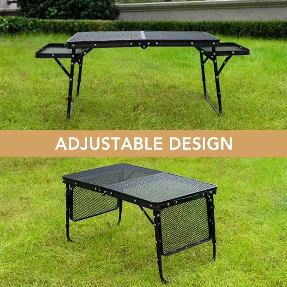 OWSOO Folding Table; Compact and Portable; Essential for Picnics and Camping; Food Prep Station