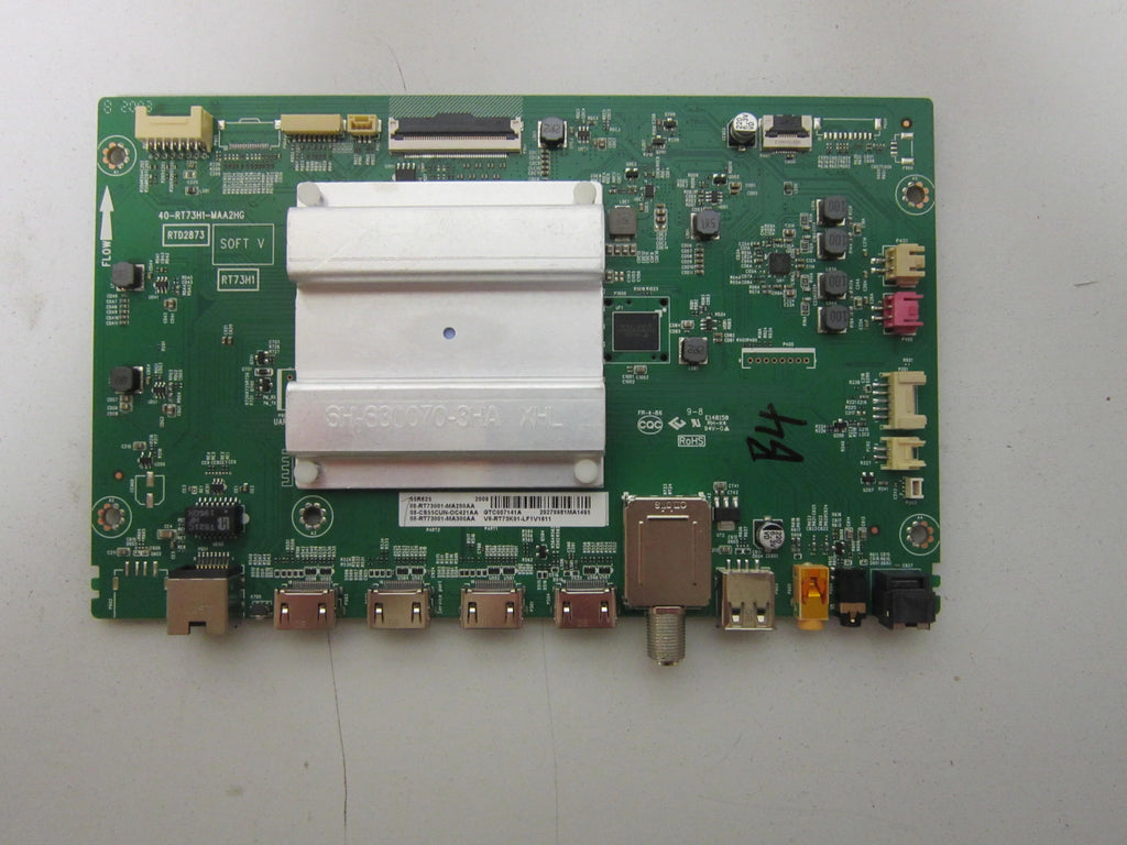 TCL 65S525 65R625 Main Board (40-RT73H1-MAA2HG) 08-RT73001-MA200AA