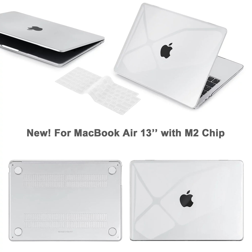 Techprotectus Hard-Shell Laptop Sleeve with Keyboard Cover Crystal Clear (TP-CYC-K-MA13M2)