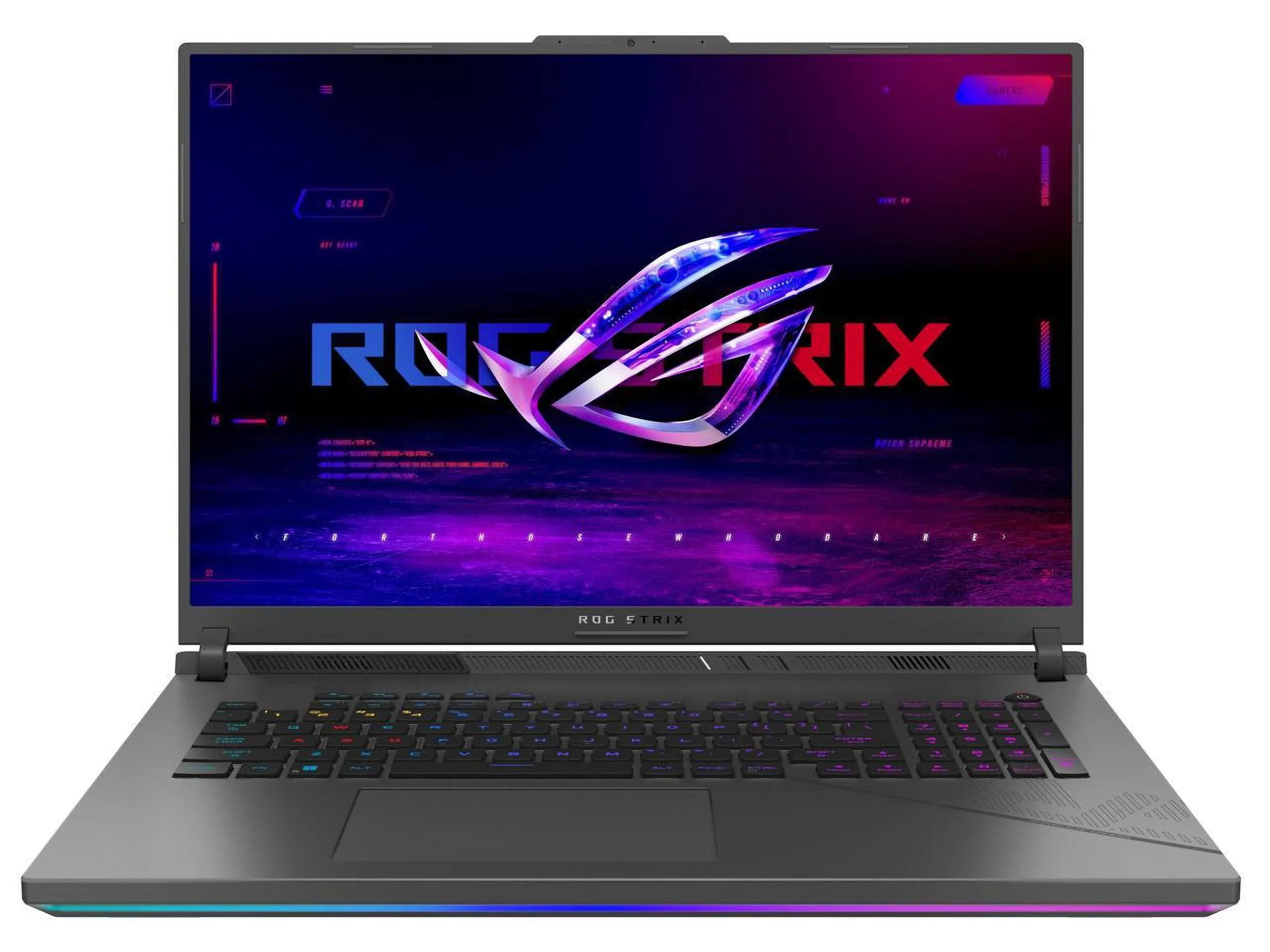ASUS ROG Strix G18 (2024) Gaming Laptop; 18" Nebula Display 16:10 QHD 240Hz/3ms; GeForce RTX 4070; Intel Core i9-14900HX; 32GB DDR5; 1TB PCIe SSD; Wi-Fi 6E; Windows 11 Pro; G814JIR-XS96