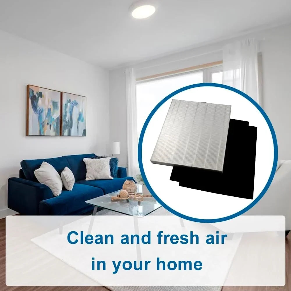 HQRP AP-1512HH Replacement Filter Compatible with Coway Airmega AP1512HH Mighty; AP-1518R Airmega 200M Air Purifier; Part 3304899; 2 True HEPA Filter + 4 Activated Carbon Pre-Filters