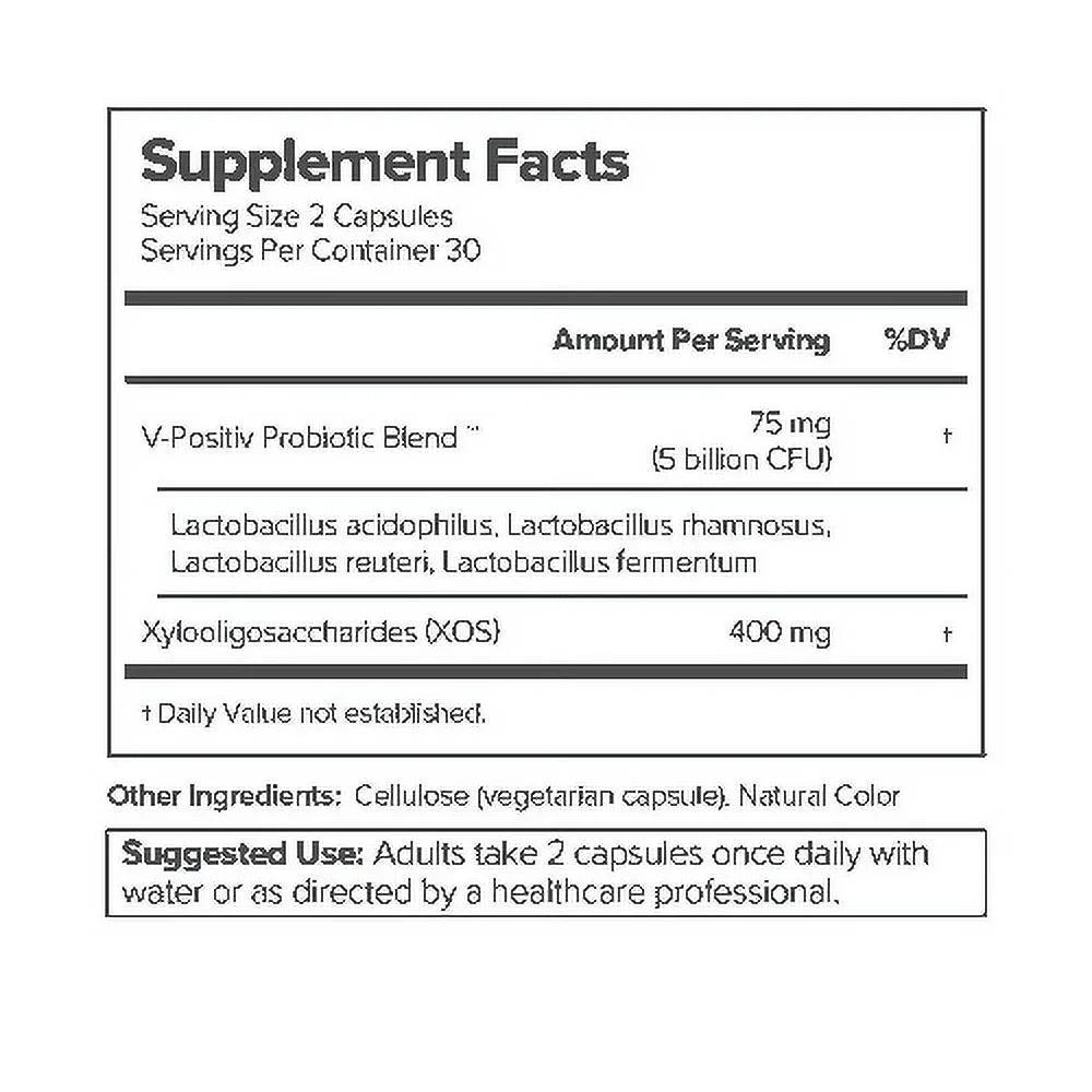 URO Vaginal Probiotics for Women pH Balance with Prebiotics Lactobacillus Blend -Promote Healthy Vaginal Odor Vaginal Flora; 60 Count (Pack of 1)