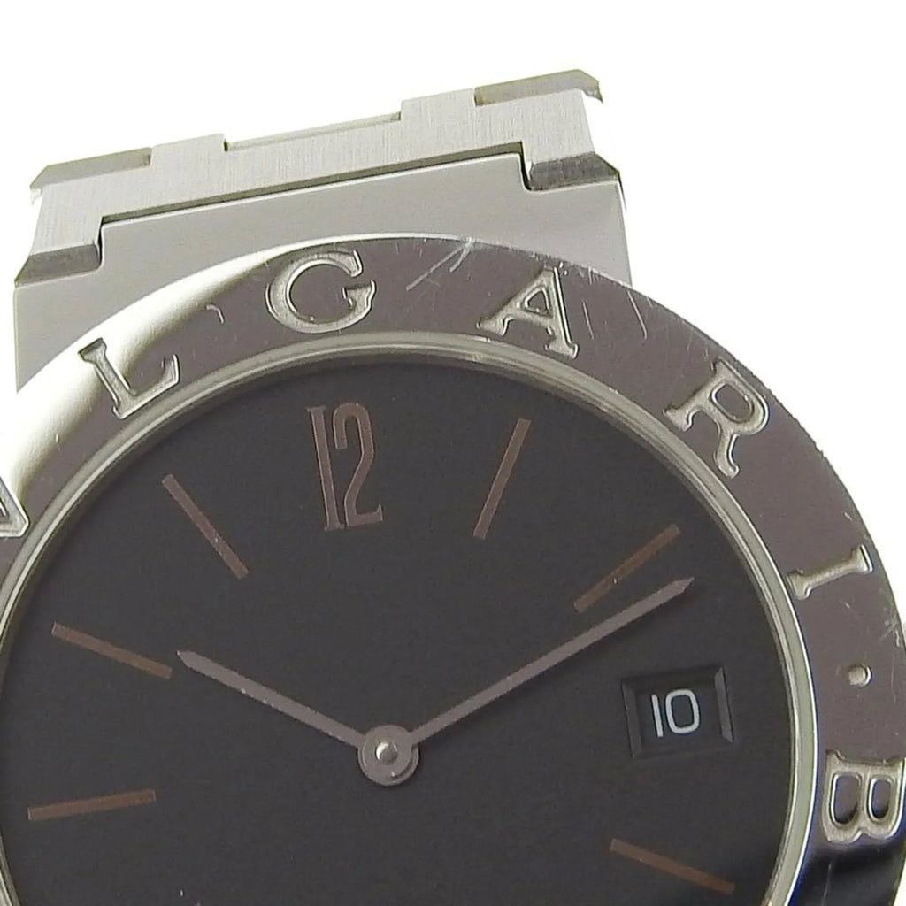 Pre-Owned Bvlgari BVLGARI Watch BB33SS Stainless Steel Quartz Analog Display Black Dial Bulgari Men's I220823033 (Fair)