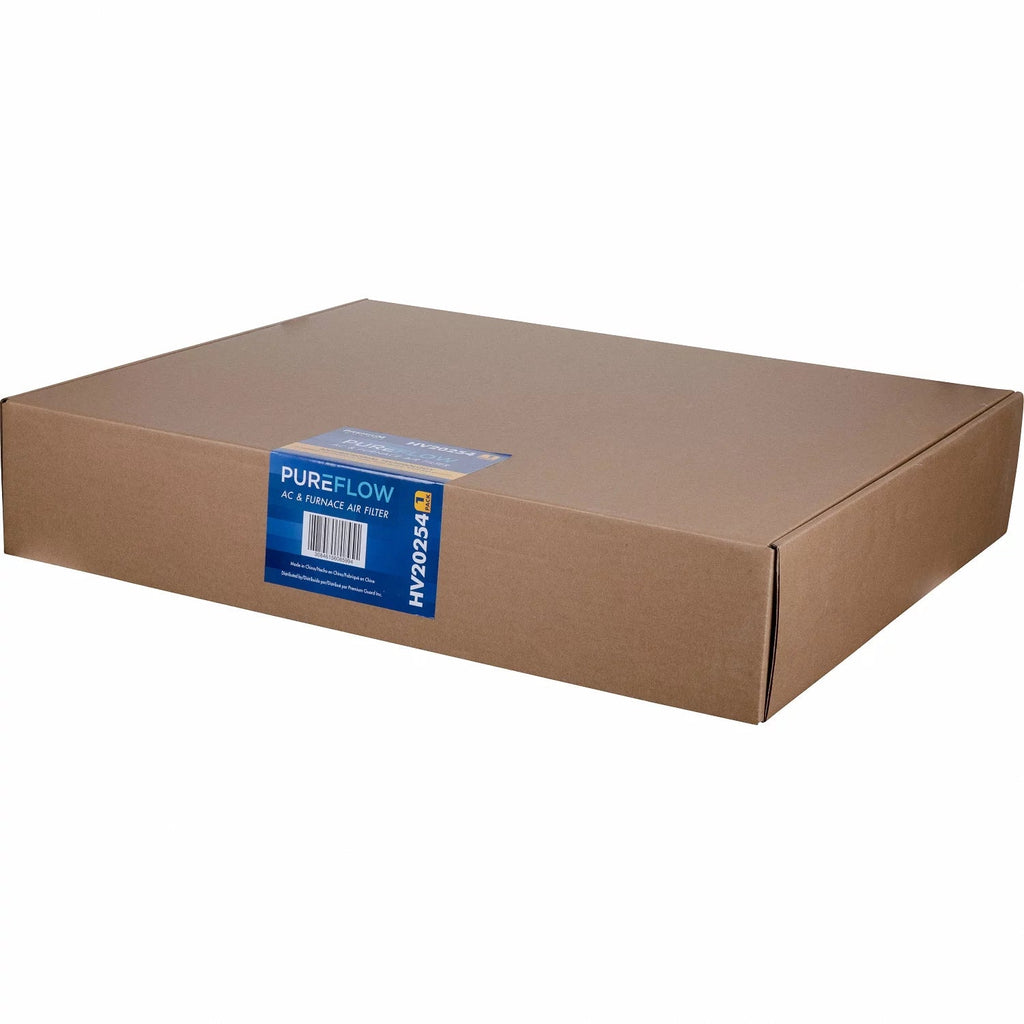 PureFlow; Home Furnace Air Filter 20x25x4; with 4 Layers of Advanced Filtration Technology; MERV-13 Pack-of-2