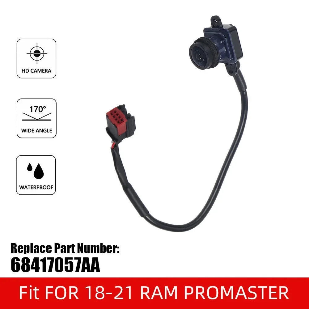 JLLOM Rear View Camera 68417057AA - Improve Your Visibility - Compatible with RAM PROMASTER 1500 2500 3500 (2018-2021)