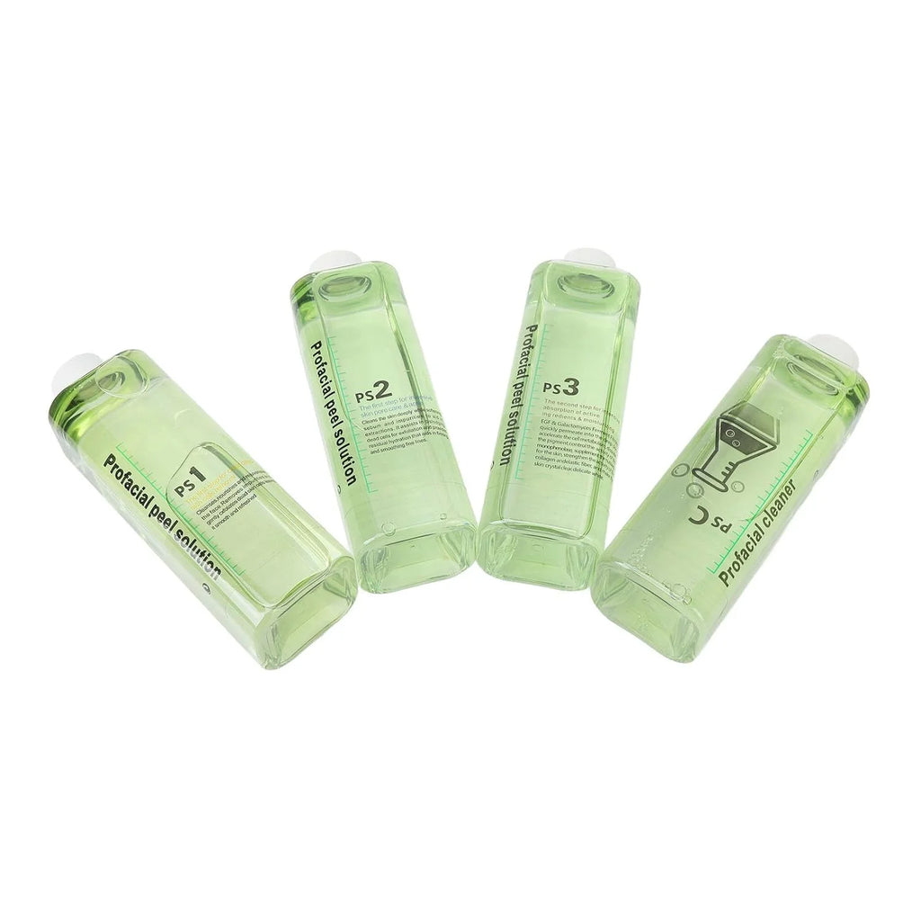 4pcs Hydra Peeling Facial Serum for Dermabrasion Device Deep Cleansing Hydro Dermabrasion Solution Daily Skin Care Brightening and Hydrating Facial Serum