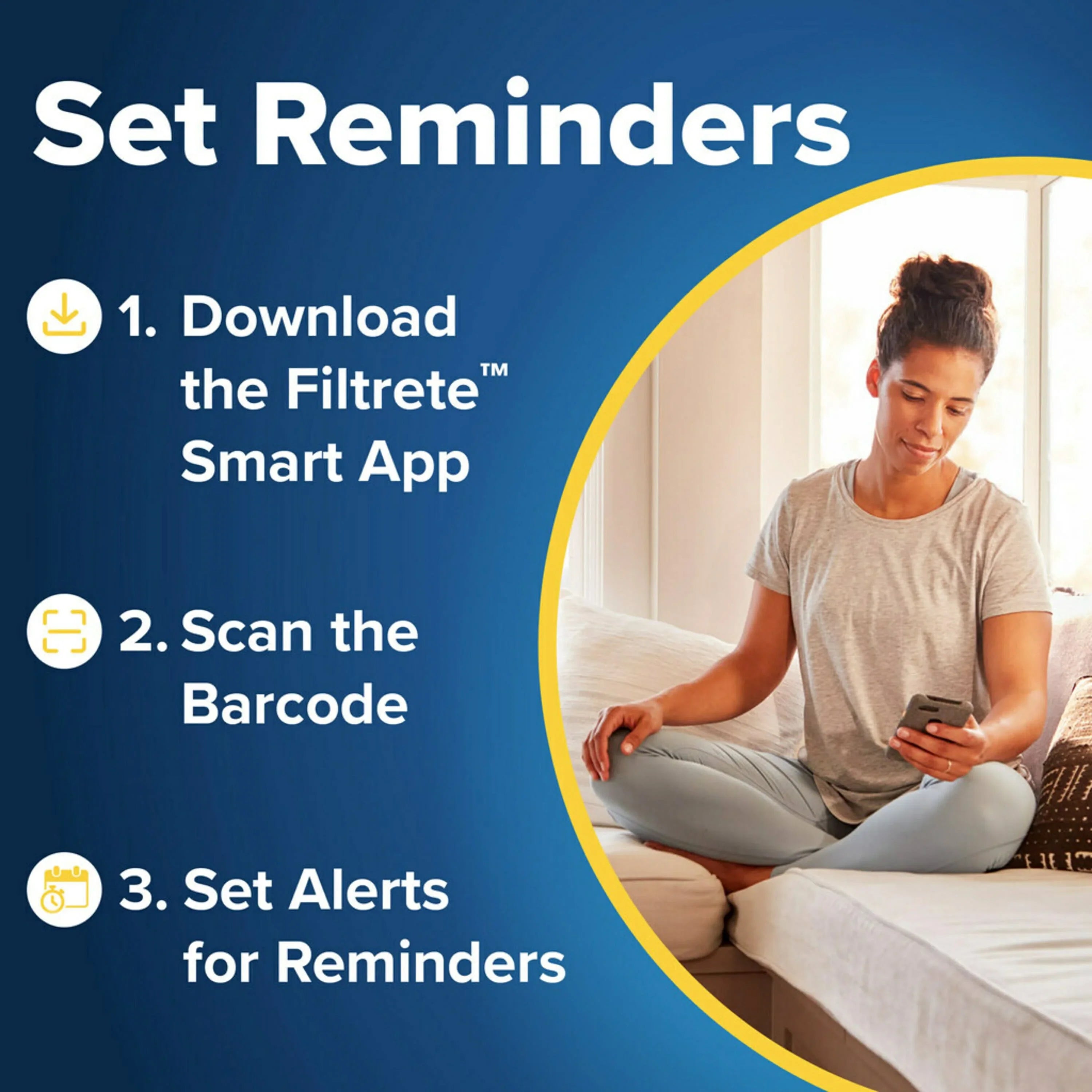 Filtrete 14x14x1 Air Filter; MPR 1500 MERV 12; Advanced Allergen Reduction; 4 Filters