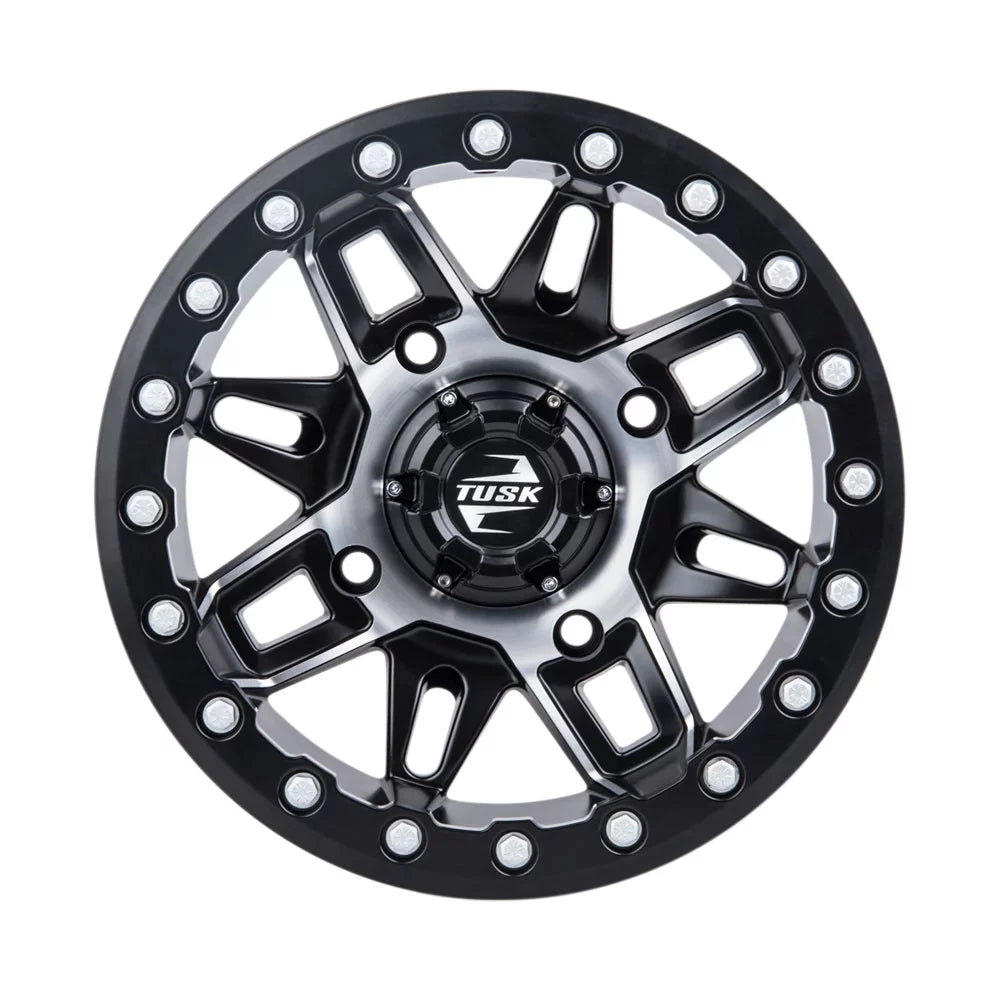 4/137 Tusk Wasatch Beadlock Wheel 15x7 5.0 + 2.0 Systemd/Black For CAN-AM Defender HD10 Pro Lone Star 2021-2022