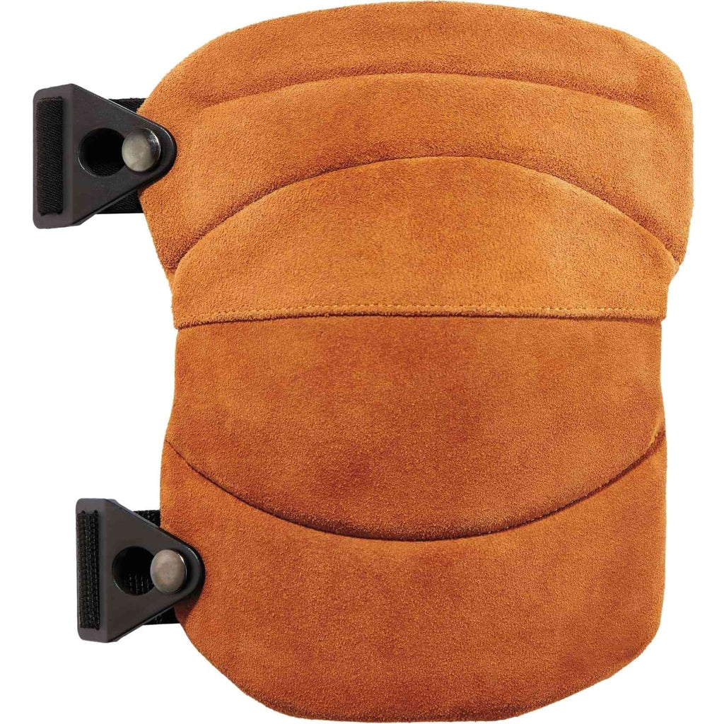 Ergodyne ProFlex® 230LTR Leather Knee Pads - Wide Soft Cap; Brown
