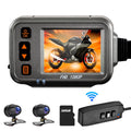 Docooler Motorcycle Dash Cam;WiFi Dual 1080p Motorbike Camera ;120° Wide Angle;Parking Monitoring; Timed Recording After Flameout Full Body Fluidproof Night Vision HD With 32G storage card