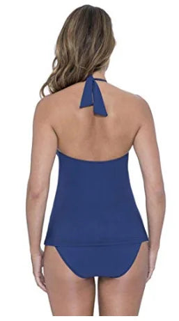 Gottex Womens Fluidfall Scoop Neck Tankini;Size 12