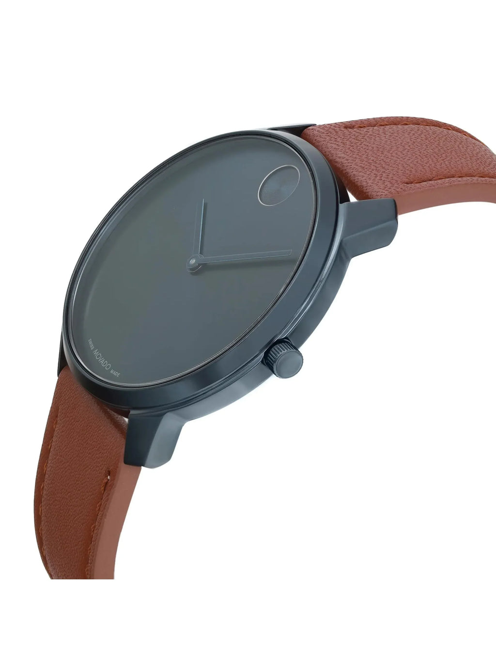 New Movado BOLD Thin 42mm PVD Steel Blue Dial Quartz Men Watch 3600830