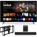 VIZIO 65" V655-J 4K TV with onn. Ultra-Slim Full Motion TV Wall Mount; 50"-86"and VIZIO 2.1 Home Theater Sound Bar; DTS:X; Wireless Subwoofer SB3221n-J6152