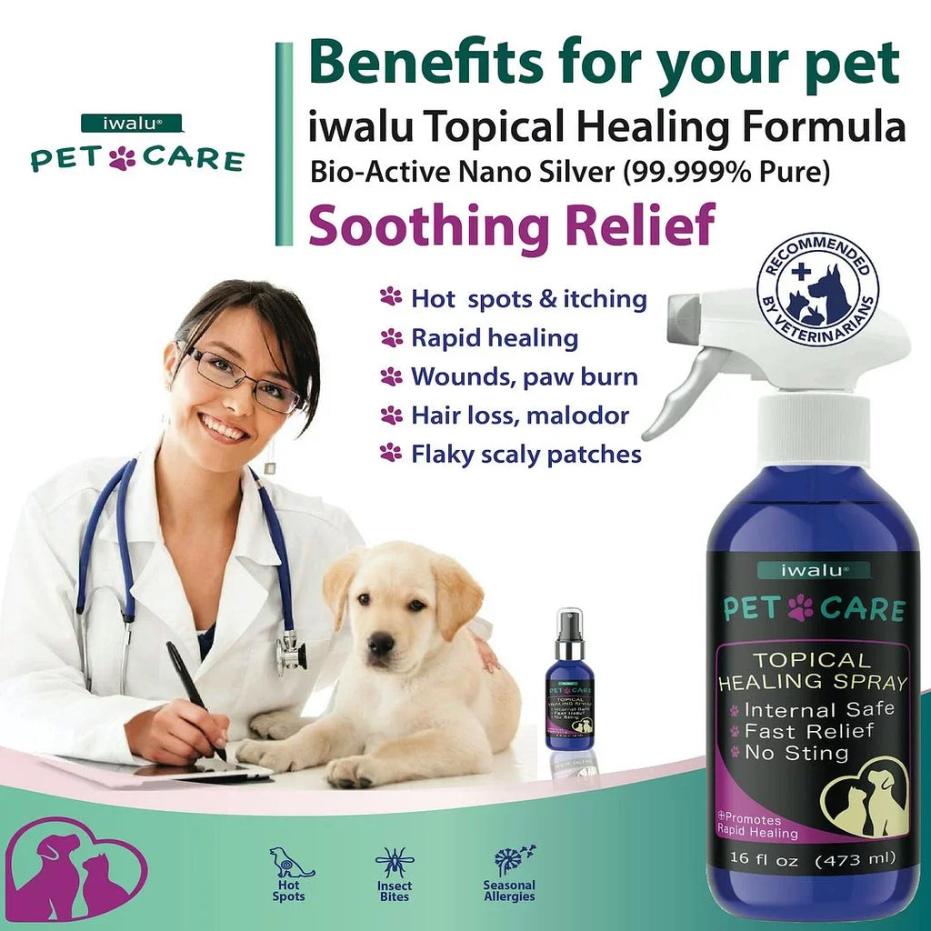Allergy Medication For Dog Cat Itchy Skin Relief Dog Skin And Coat Supplement Anti Itch Relief Anti Hot Spot Paw Cleaner Soother Treatment Best Dog Moisturizer For Dry Skin Pet Wound Care Apply (16oz)