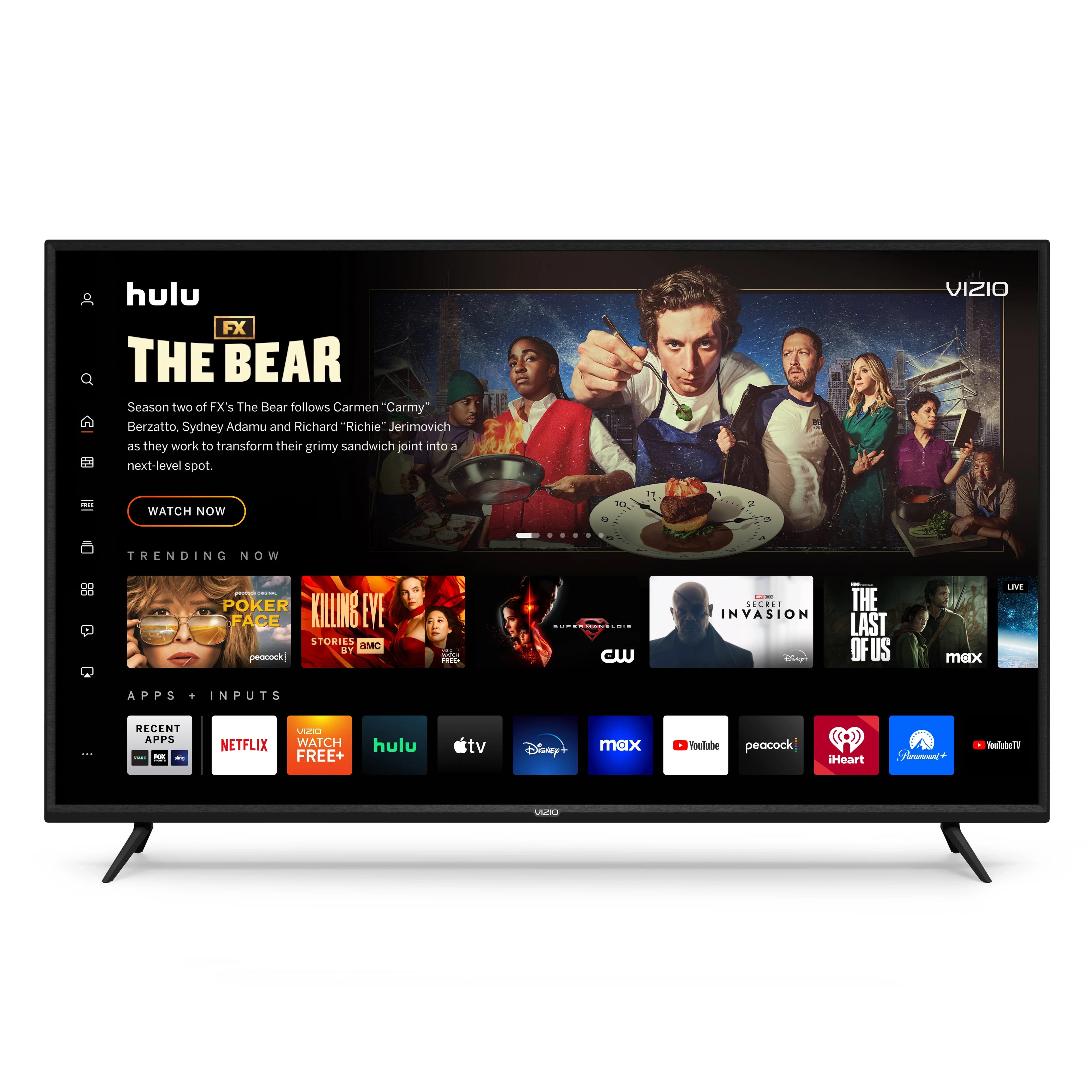 VIZIO 65" V655-J 4K TV with onn. Ultra-Slim Full Motion TV Wall Mount; 50"-86"and VIZIO 2.1 Home Theater Sound Bar; DTS:X; Wireless Subwoofer SB3221n-J6152