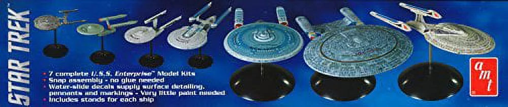 AMT 1/2500 Star Trek USS Enterprise Box Set Snap AMT954 Plastic Models Space