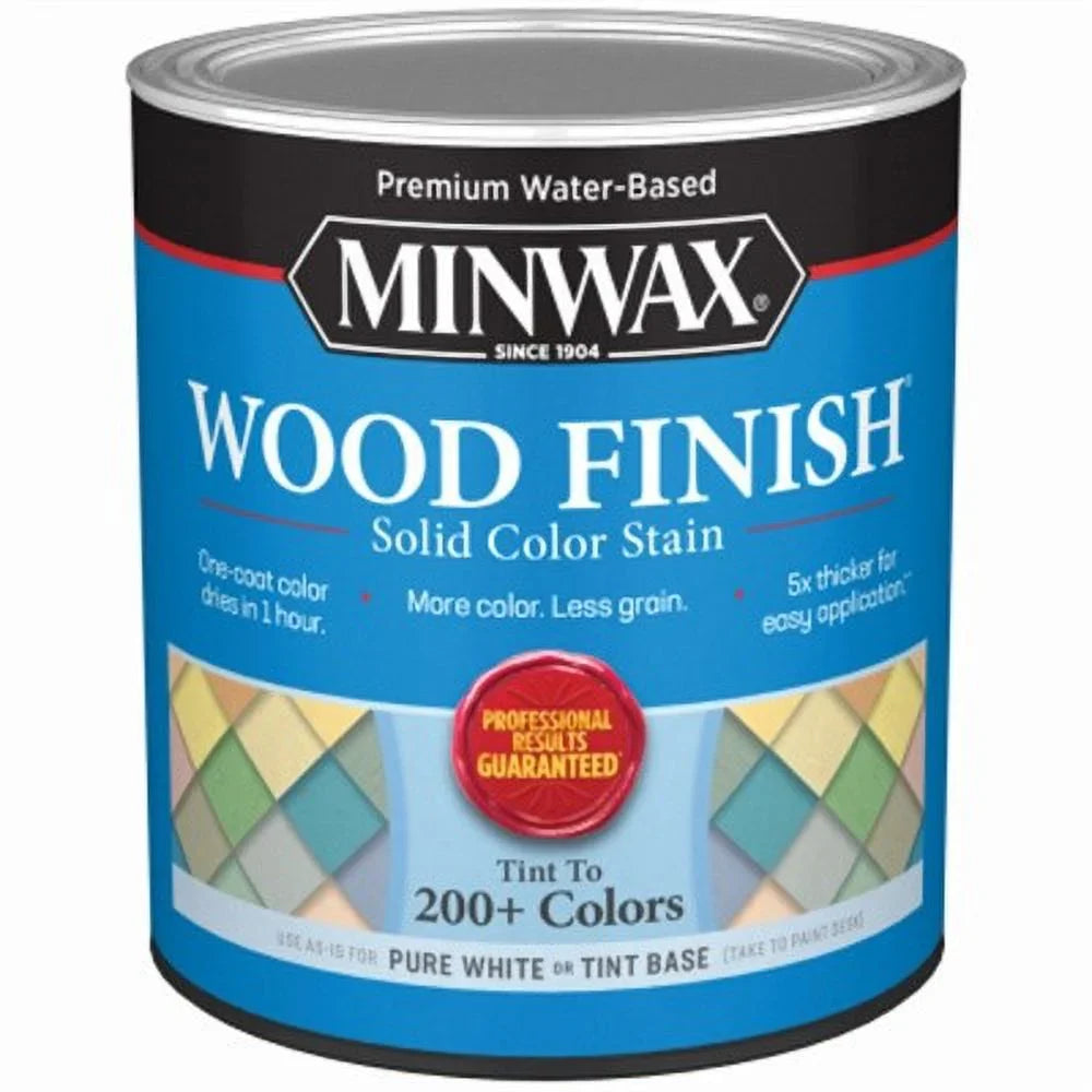 Minwax 108110000 Wood Finish Stain; -Based; Solid Color; White; 1-Qt. - Quantity 1
