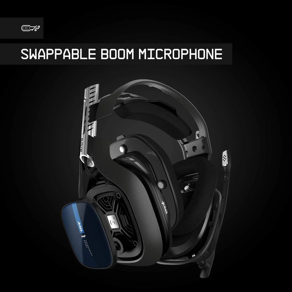 ASTRO Gaming A40 TR Wired Headset with Astro Audio V2 for PlayStation 5; PlayStation 4; PC; Mac Like New Black Blue