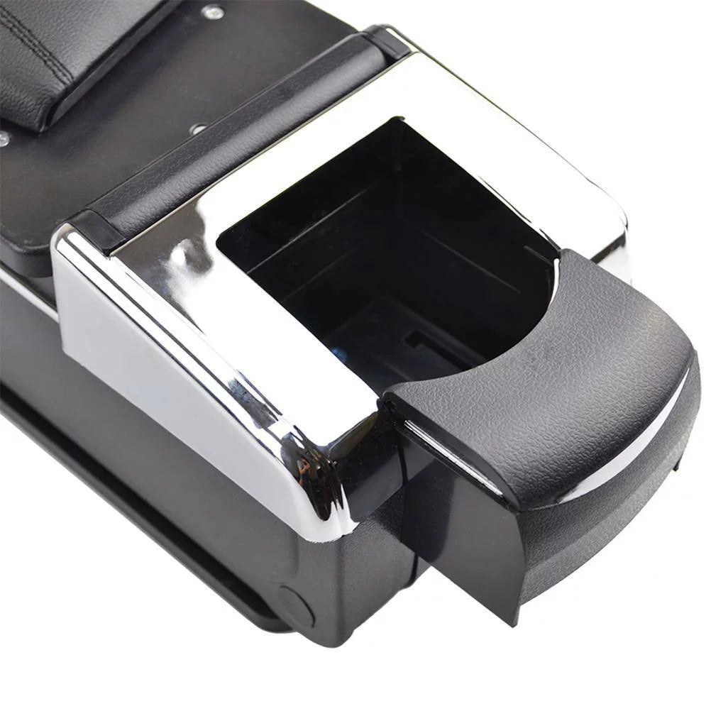 For Honda Jazz/ Fit 2002-2008 Armrest Central Console Storage Box Compartment Black