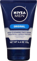 NIVEA FOR MEN Original; Deep Cleaning Face Scrub 4.4 oz (Pack of 6)
