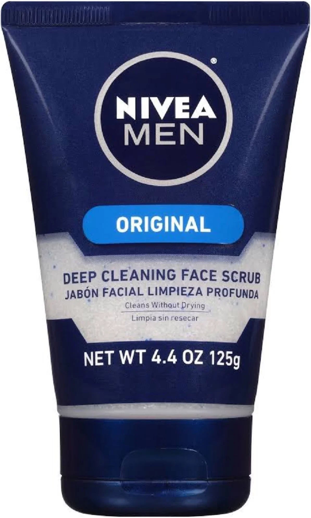 NIVEA FOR MEN Original; Deep Cleaning Face Scrub 4.4 oz (Pack of 6)