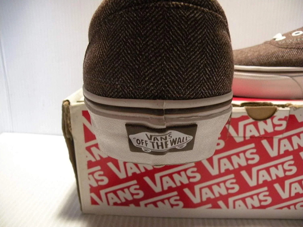 VANS ERA LX CLASSIC LOW MEN SHOES ESPRESSSO/WHITE *871699 SIZE 11.5 NEW