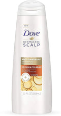 Dove Dermacare Scalp Shampoo; Dryness Itch Relief 12 oz (Pack of 3)