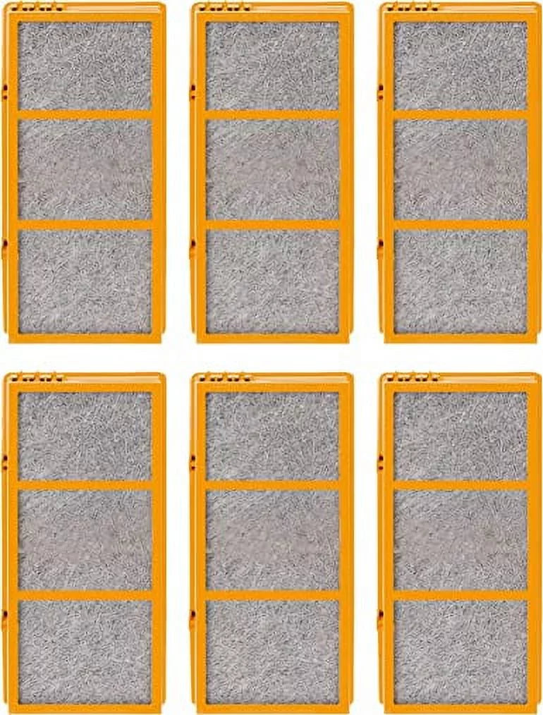 3-in-1 True HEPA Activated Carbon Air Filter Replacement Compatible with Holmes AER1 Smoke Grabber AER1 HAPF30AS-U4R Air Purifier - 1.2” x 10” x 4.6”; 6 Pack