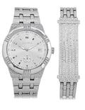 Elgin Adult Male Analog Watch and Bracelet Set in Silver (FG170010ST)