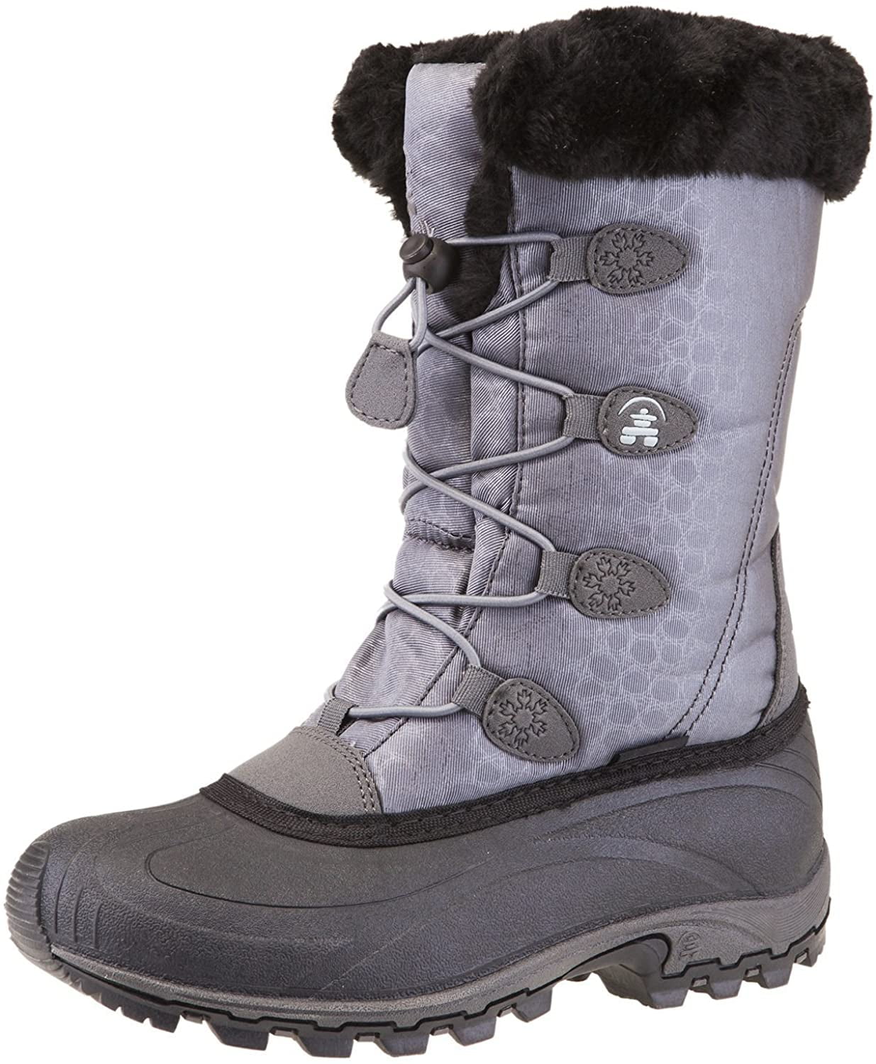 Kamik Women's Momentum Snow Boot; Charcoal/Grey; 10 M