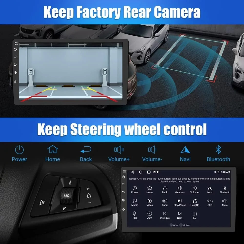 Awesafe Car Radio Stereo for Honda Pilot 2005 2006 2007 2008 with Wireless Carplay Android Auto SWC GPS DSP Bluetooth Wifi FM/RDS
