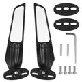 JahyShow Motorcycle Wind Swivel Stealth Wing Rear View Side Mirror For Yamaha YZF R25 R3