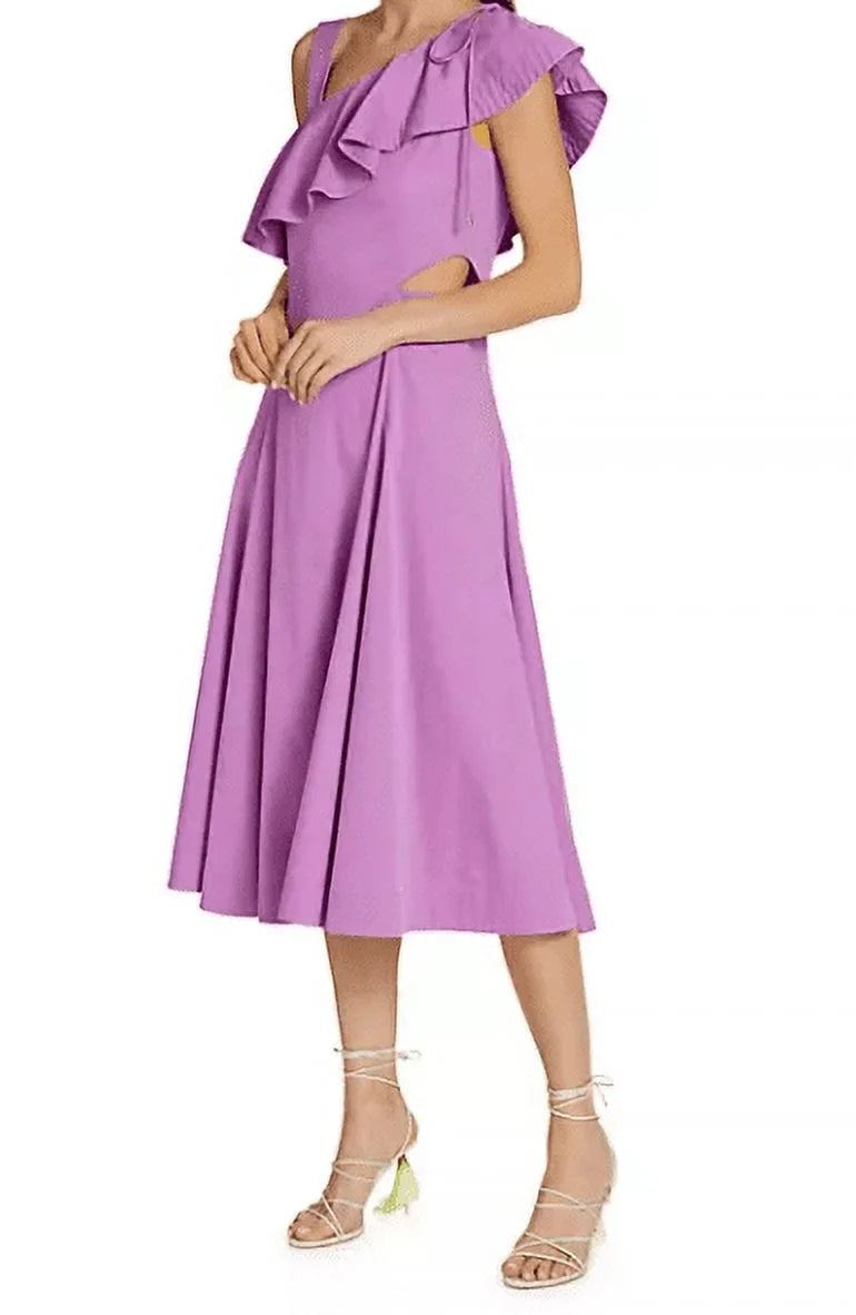 Veronica Beard Women's Orchid Beilla Ruffled-Sleeve Midi-Dress; 14