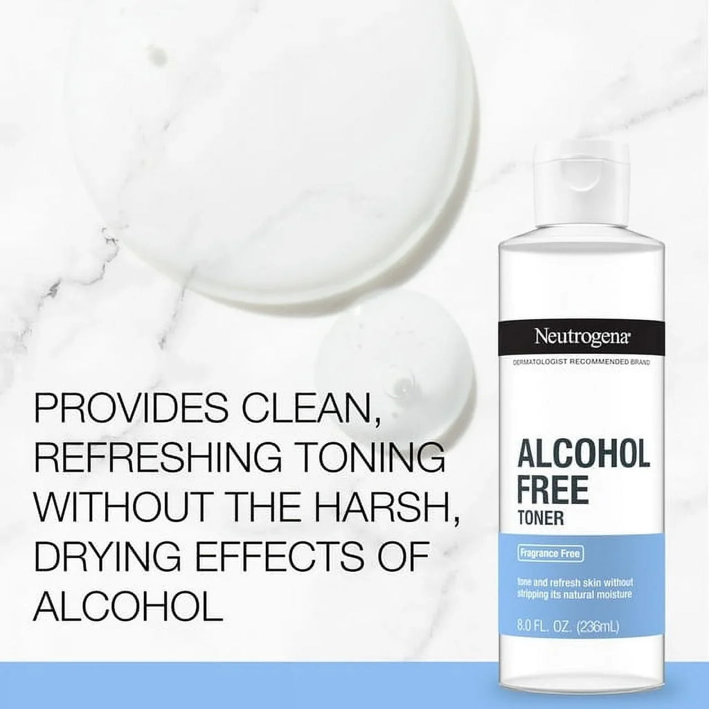 Neutrogena; Alcohol-Free Toner; 8 fl oz Pack of 2