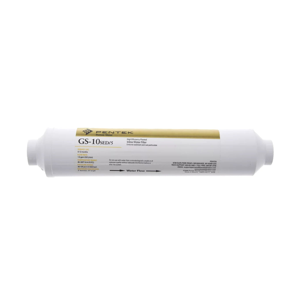 Pentek Inline 5 Micron Sediment Filter 1/4 Quick Connect - 255579-43